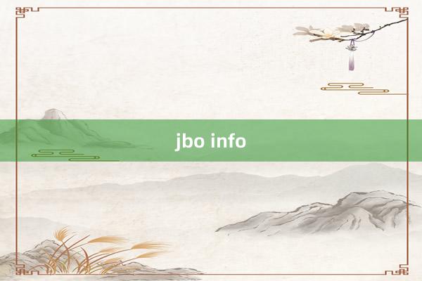 jbo info