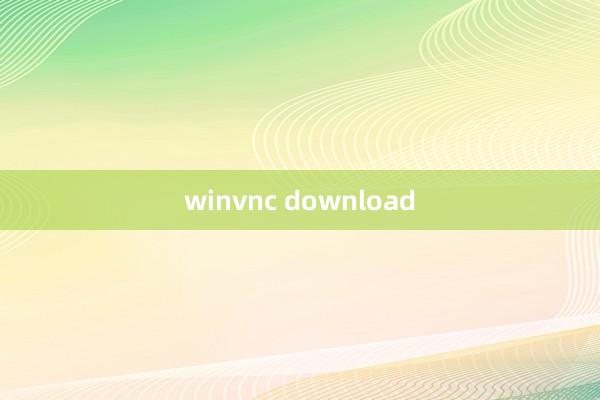 winvnc download